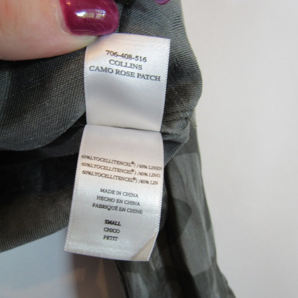Rails Collins Camo Rose Patch Linen Jacket - Picture 4 of 12